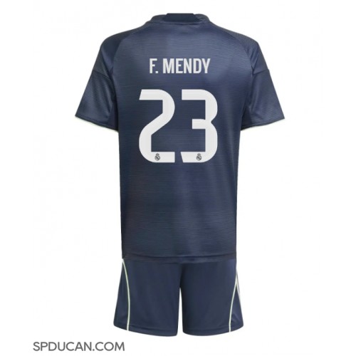 Dječji Nogometni Dres Real Madrid Ferland Mendy #23 Gostujuci 2025-26 Kratak Rukav (+ Kratke hlače)
